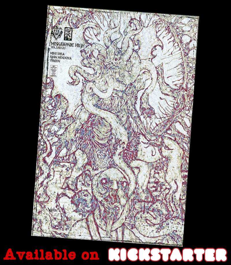 MiskatonicH's tweet photo. Check out this insanely detailed cover by VENIEN for Miskatonic High 20 on Kickstarter!
https://t.co/Y82KlrDpfP
#callofcthulhu #comic #comicbooks #cthulhu #drawing #horror #hplovecraft #lovecraft #indiecomics #lovecraftian #elderthing https://t.co/iOvofKeIYg