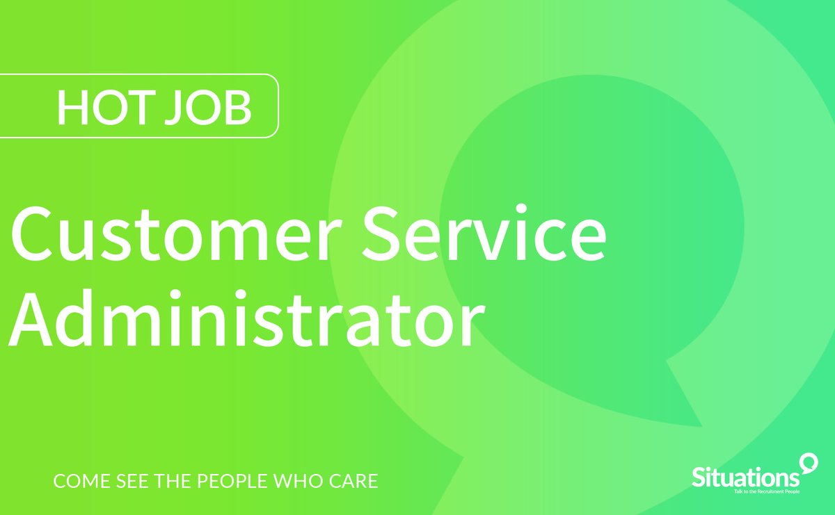 Our client is seeking Customer Services Administrators to ensure that customer-related queries are dealt with effectively and efficiently. You must have experience of working within a customer service environment. Follow this link for more details - bit.ly/3L5borY