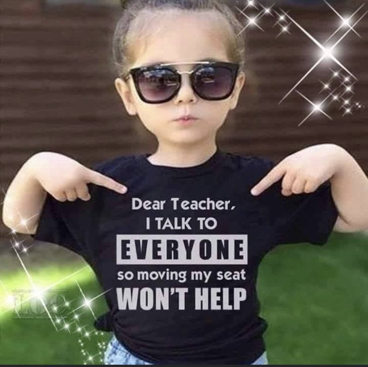 Teacher humor! We all know this child. That was me.