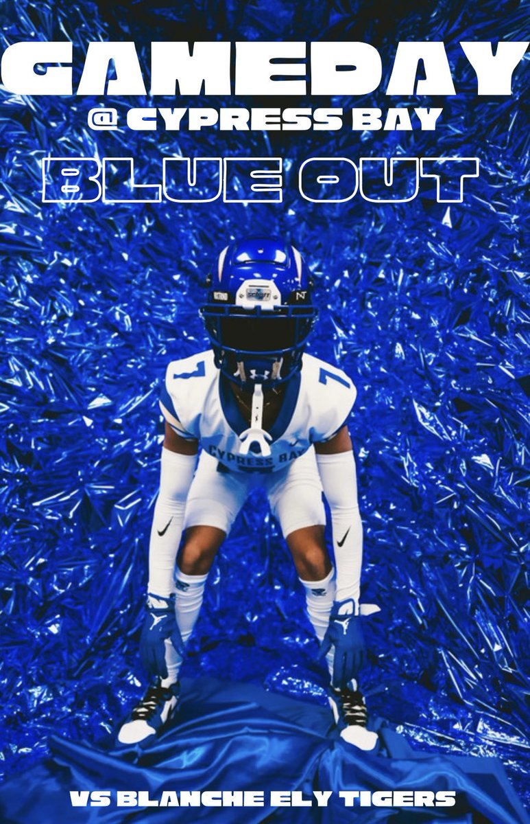 It’s GAMEDAY! The Blanche Ely Tigers are coming to the Bay at 7 pm for our HOME OPENER⚡️⚡️ Show out and WEAR BLUE🔵🔵🔵