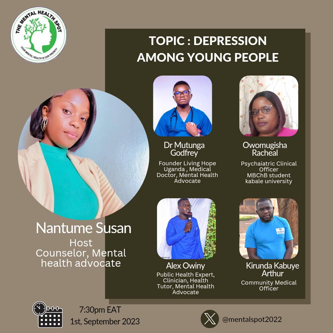 Many people believe that young people can't struggle with depression.. That's a myth.. Let's meet today for a twitter space discussion on the topic : Depression among young people
#MentalHealthMatters #PrioritizeMentalHealth
