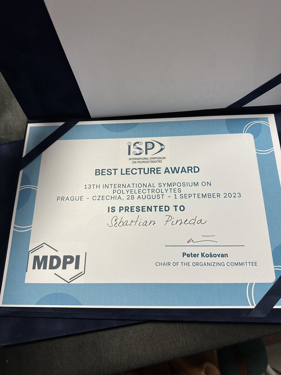 Best lecture award : 🏆 Sebastian Pineda
Congratulations!
Thanks for sponsoring <a href="/MDPIOpenAccess/">MDPI</a>