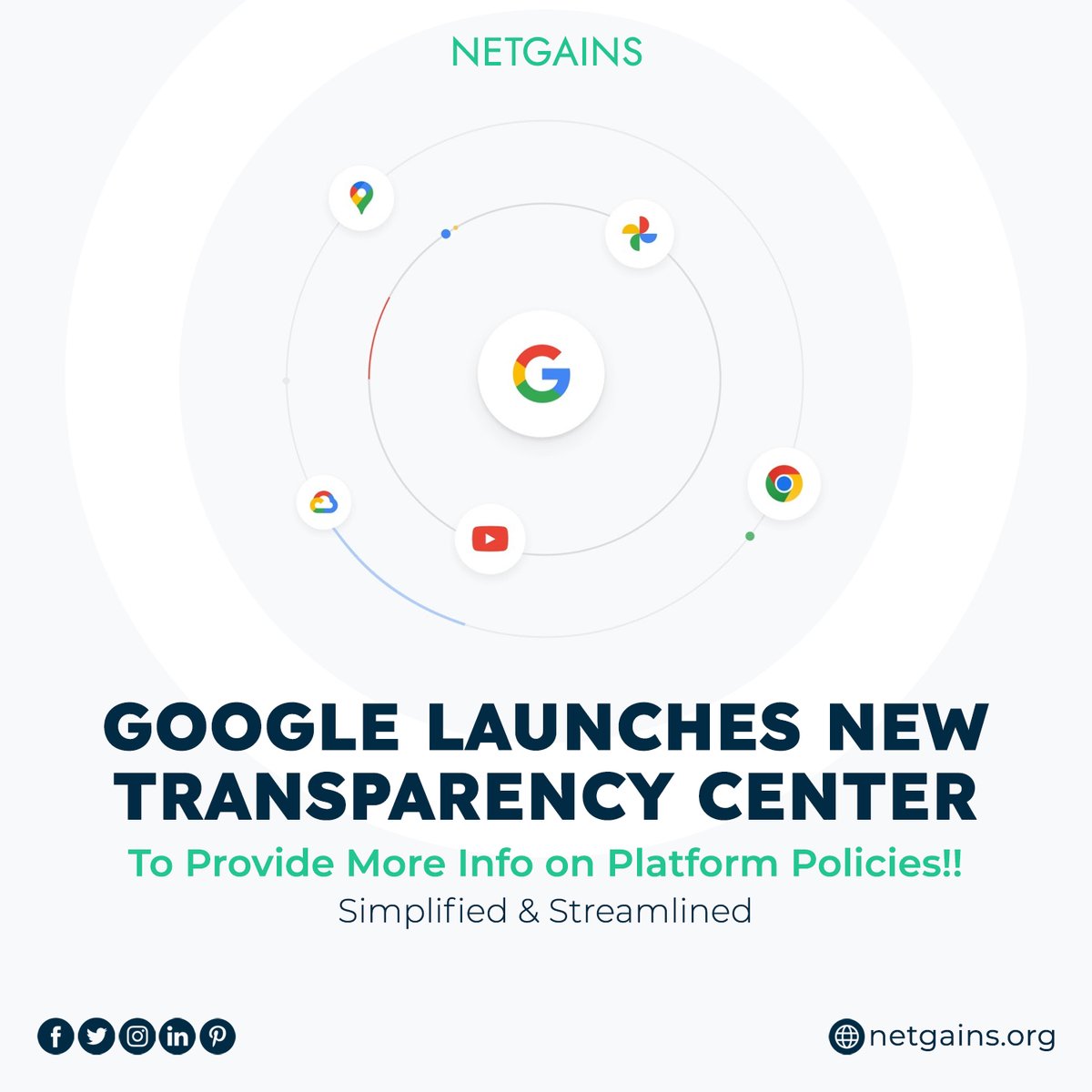 Netgains_'s tweet image. Google Transparency Center, a central hub for quickly and easily learning more about Google’s product policies!! To know more about Google ads, SEO, and more connect with us at netgains.org

#netgains #googleads #contentmarketing #seo #onlinemarketing