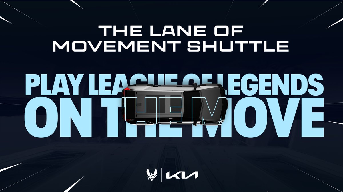 TeamVitality's tweet photo. Play League of Legends on the Move!
We’ve customized a @Kiafrance shuttle to fit two gaming setups, lights and the roar of a crowd. Battle your friends on the rift while being transported from Montepellier to the Sud de France Arena!
#LaneOfMovement https://t.co/Na44yu5KOR