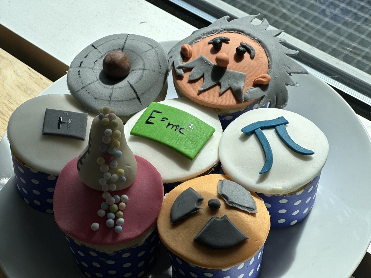 Impressed by our new colleague's welcome cupcakes! Who can tell what all is on them? Happy Friday @all!