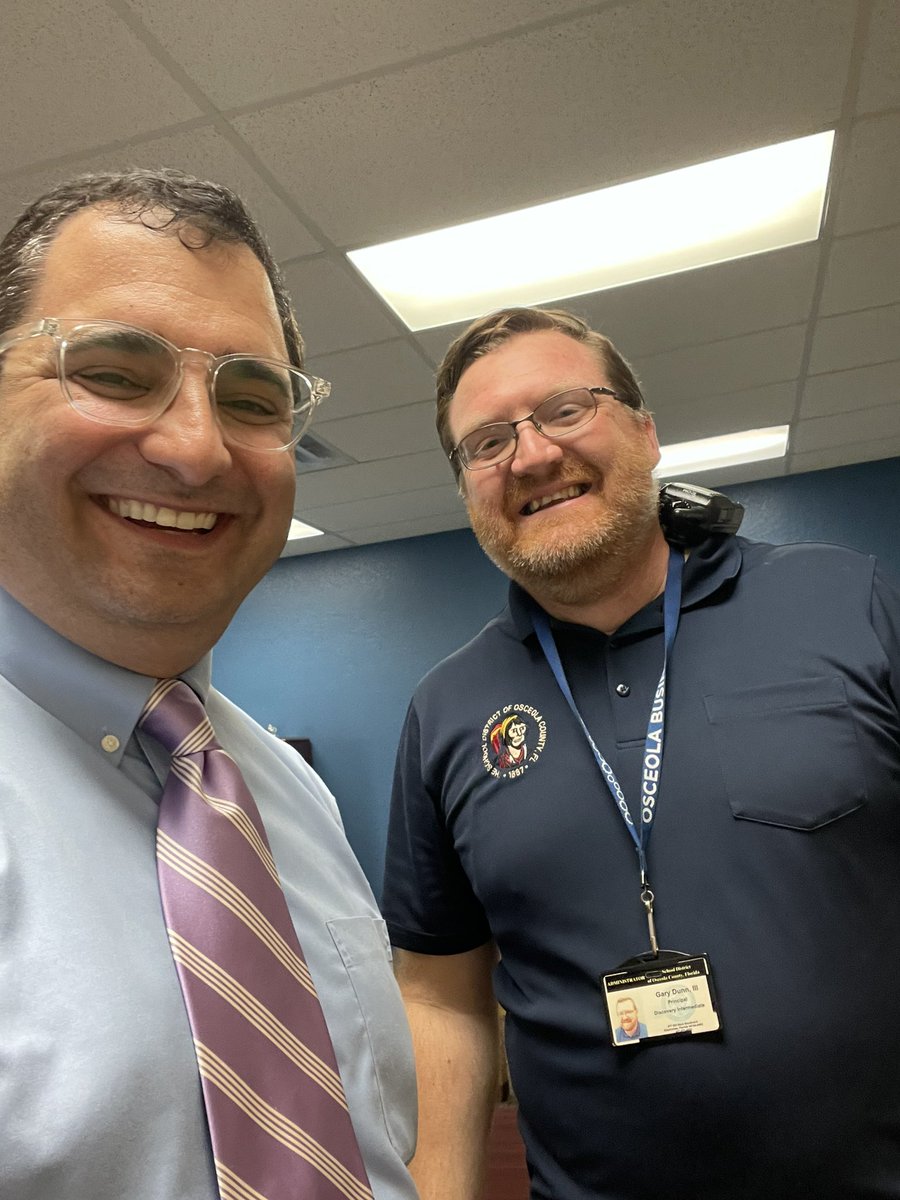 DrMarkShanoff's tweet photo. Thank you Gary Dunn at Discovery Middle in @Osceolaschools, the quintessential middle school principal. Great instruction, a superb work culture focused on job embedded PD and a commitment to results. The kids have also bought in! #SDOCGoodtoGreat #DayOneCulture https://t.co/rgeBz1qytx