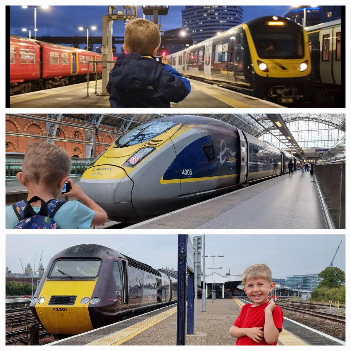 ukrailadventure's tweet image. 1 week, 1 month, 1 year.

1 week ago we were at #Waterloo checking out the new #class701

1 month ago we were riding on board a @EurostarUK on our way to Paris for the first time (what a journey!)

1 year ago we were chasing #HST around the West Country

3 fantastic memories!