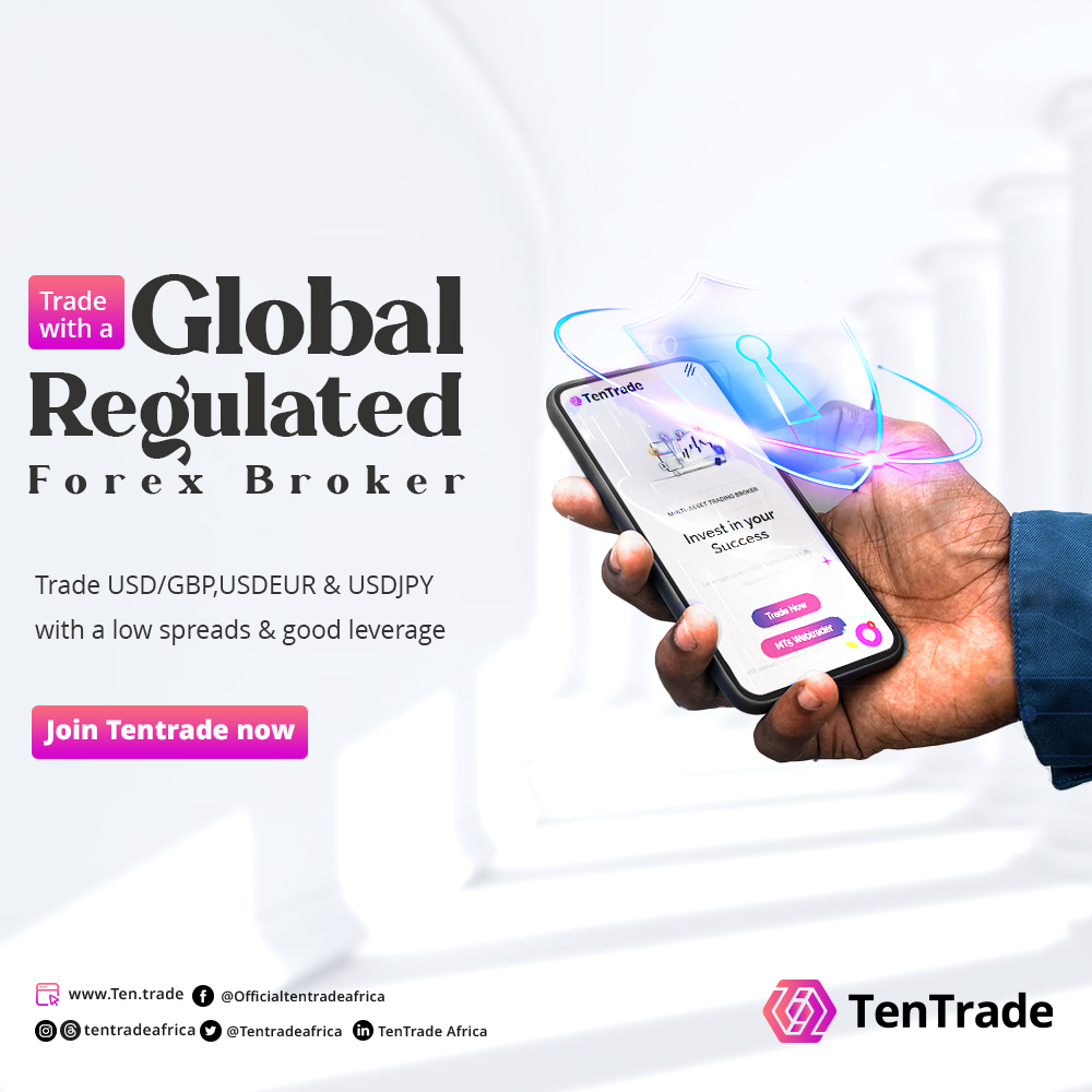 Trade with a global regulated forex broker
Trade USD/GBP,USDEUR and USDJPY with a low spreads and good leverage
  
 Trade with a broker that prioritizes your success. Join Tentrade today!
 
 bit.ly/TenTrade

#Tentrade