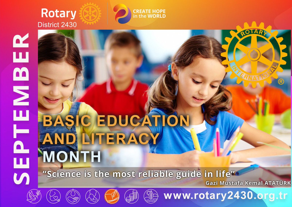 #temeleğitimveokuryazarlık #basiceducationandliteracymonth #rotaryeylülayı #rotaryaylar #hareketegeçenler #peopleofaction #dünyayaumutol
#rotary2430                          yenimahallerotary.org
#rotarydistrict2430
#yenimahallerotary