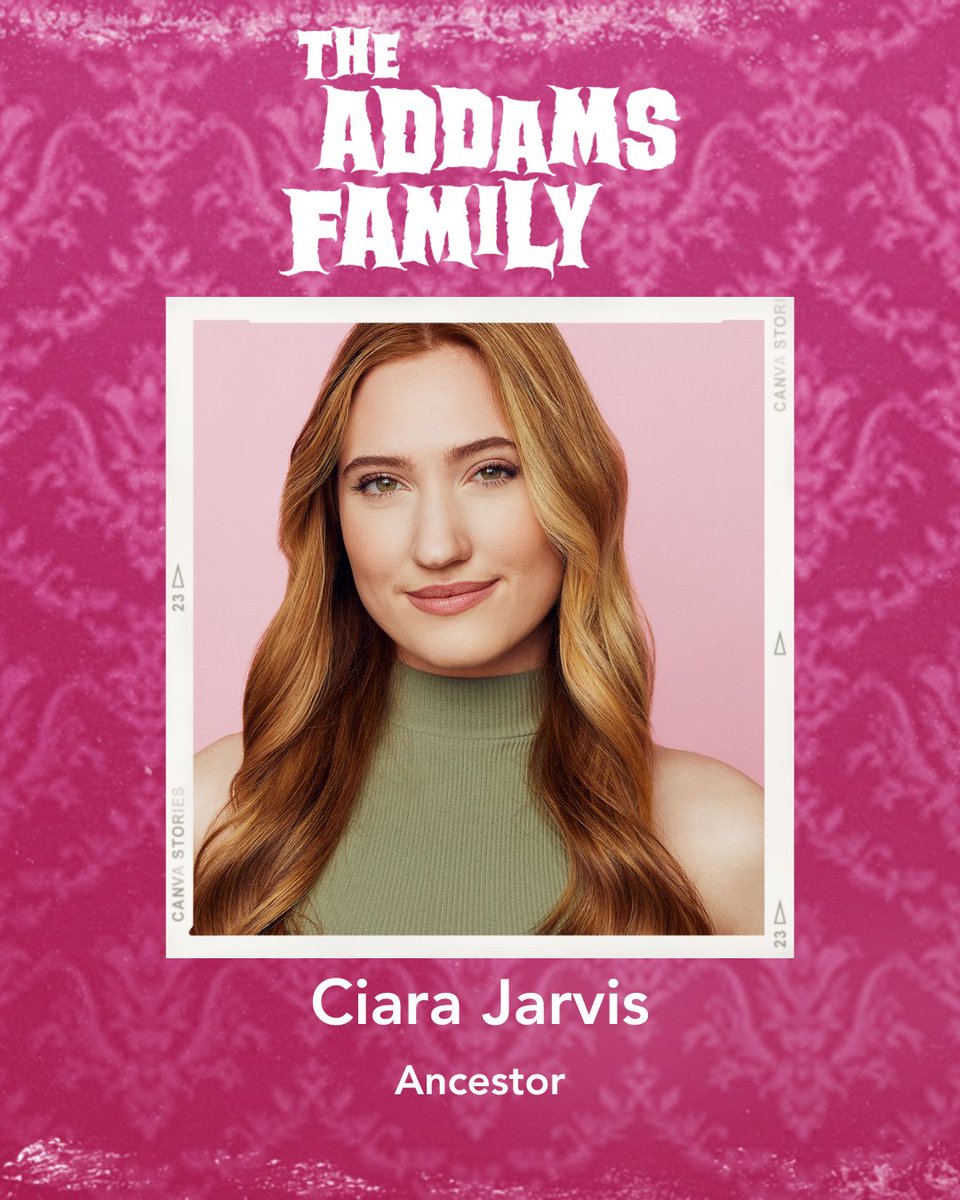 See CIARA JARVIS as Ancestor, u/s Morticia in THE ADDAMS FAMILY at Metropolis!

September 14 – October 8, 2023
Tickets available now 🎟️

#ADDAMSFAMILYMPAC #Metropolisarts #castbio #castannouncement #theaddamsfamilymusical #theatrelife #thingstodoinchicago #arlingtonheights