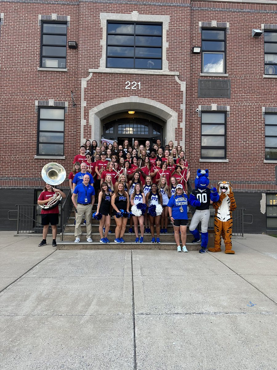 MT_Promotions's tweet photo. Celebrated Football Friday with MT Cheer &amp; Dance this morning at @McFadden_School! 

#BLUEnited https://t.co/dggnhAtjEE