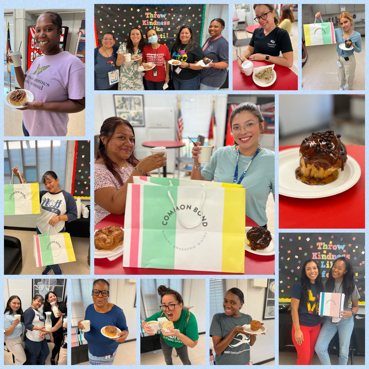 We have a “Common Bond” and that’s student excellence! Happy Friday team! 
Let’s end the week strong! We are so very proud of each and everyone of you! 
Enjoy your pastry &amp; coffee from Common Bond Bistro! @DrLauraStoutPMP <a href="/HISD_West_D1/">HISD_West_D1</a> @TeamHISD