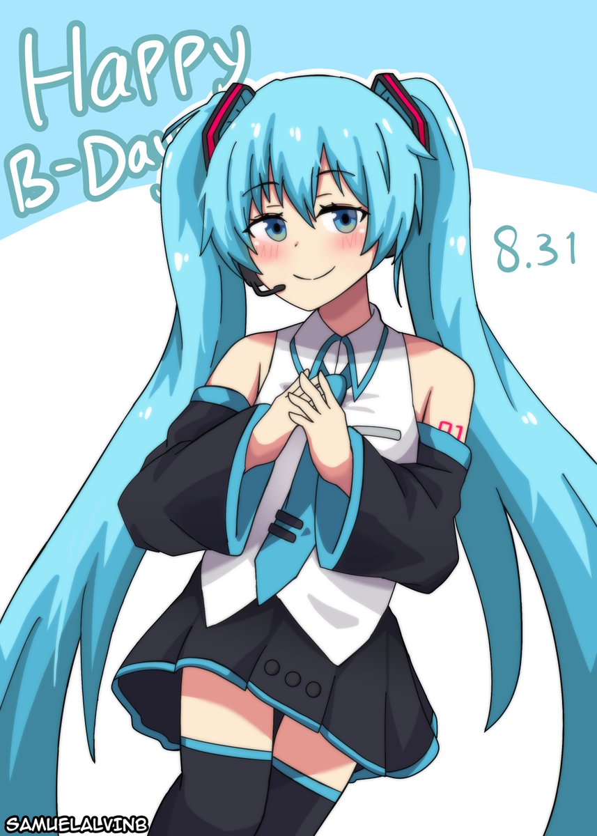 SamuelAlvinB's tweet photo. Happy (Late) Birthday 
#HatsuneMiku #初音ミク #Miku16th https://t.co/D9kpoFlID0