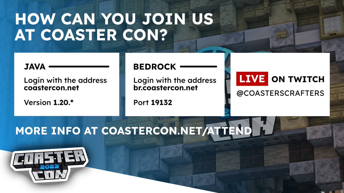 🇬🇧 Tomorrow is the day! Join us at #CoasterCon2023 and visit our brand new booth and rideworld! And don't forget to VOTE on us!

🇳🇱 Morgen is het zover! Kom ons vergezellen ​​op #CoasterCon2023 en bezoek onze gloednieuwe stand en rideworld! En vergeet niet op ons te STEMMEN!