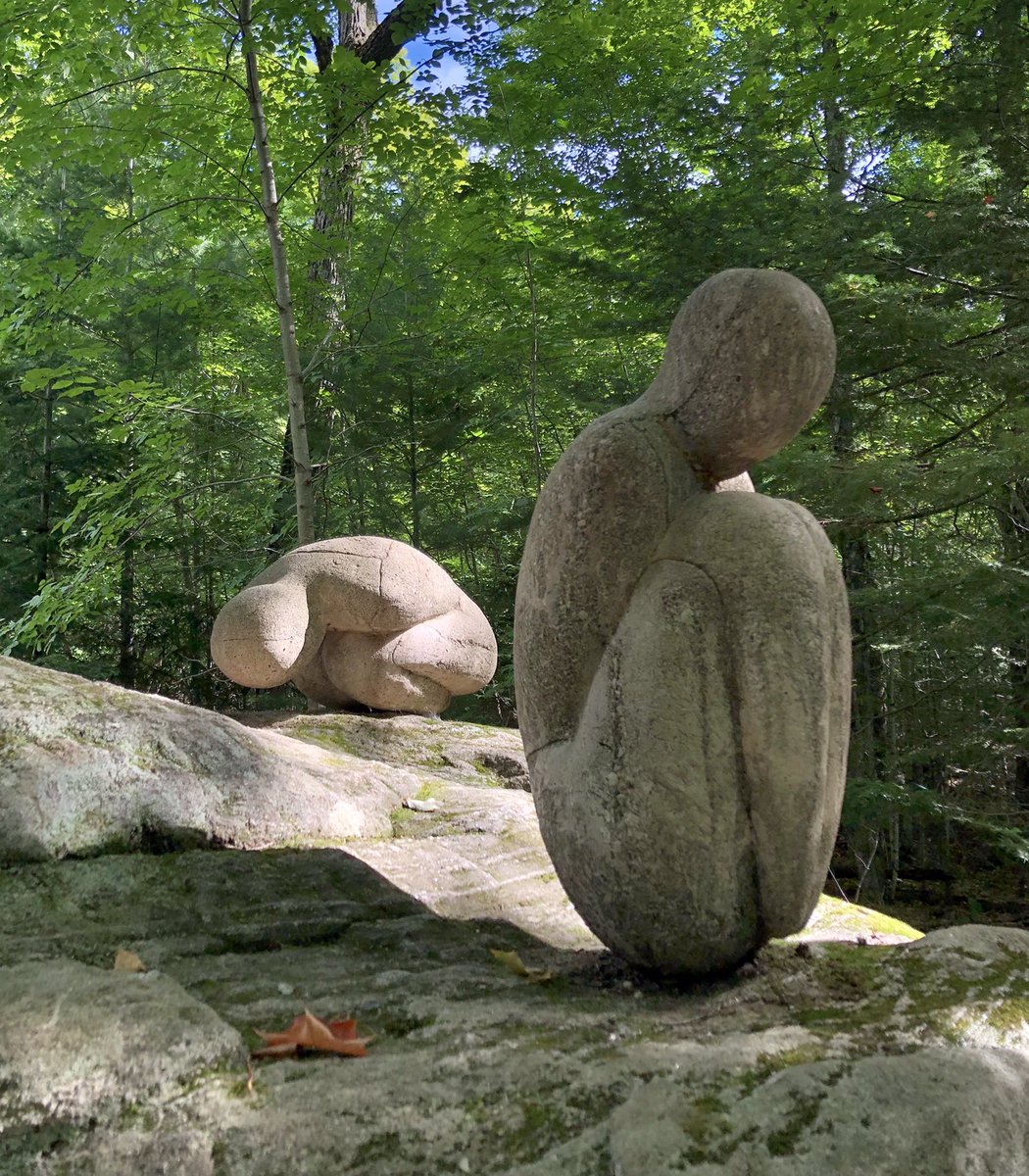 Welcome to September! We look forward to seeing you soon! Curled Figures was created by Susan Low-Beer and installed in 2003. #myhaliburtonhighlands #comewander #sculptureforest #outdoorart #getoutside #sculptureartists