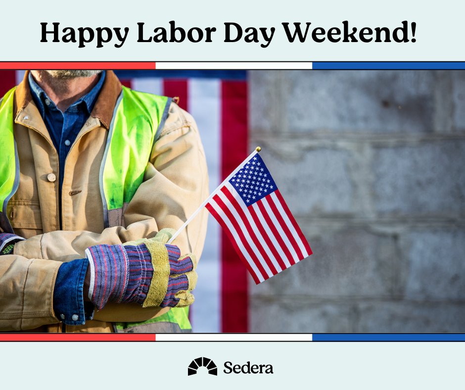 sederahealth's tweet photo. Sedera’s offices will be closed on September 4, 2023, as we honor and celebrate the enormous efforts and extraordinary achievements of the American workforce. We wish everyone a safe and happy celebration. #laborday2023 #labordayweekend #longweekend #healthylifestyle #healthshare https://t.co/Zf8XncTMe5