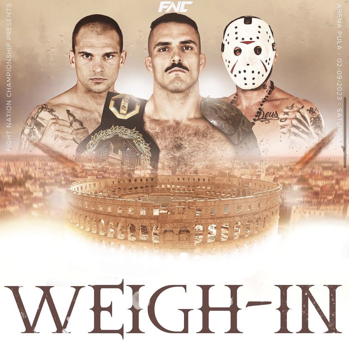 Join us for the #FNC12 ceremonial weigh-ins today! ⚔️ 

Watch 👉 youtube.com/live/JMURBMorR…

Live at 7pm CET | 6pm BST | 1pm ET