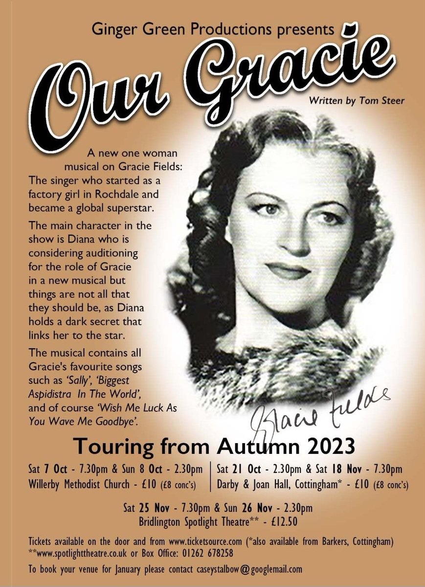 Ticket details on the poster below. <a href="/BridlingtonEast/">BridlingtonEastYorks</a> <a href="/VisitBrid/">Visit Bridlington</a> <a href="/willerbycouncil/">Willerby Council</a> <a href="/LoveLocalEY/">LoveLocal-Cottingham</a> <a href="/discoverHullEY/">Discover Hull</a> <a href="/HULLwhatson/">Hull What's On</a> @