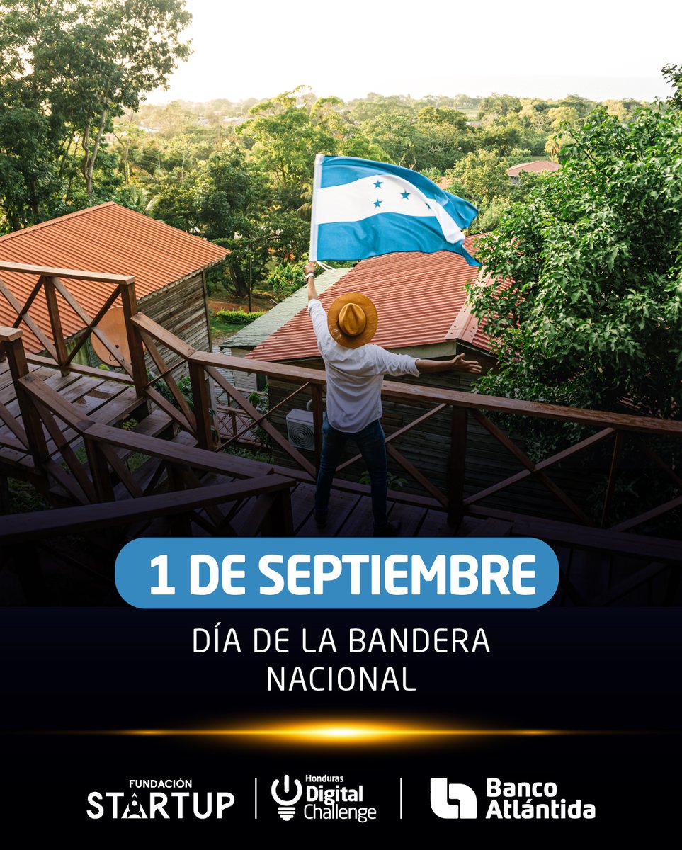 ¡Hoy celebramos con orgullo el Día de la Bandera Nacional en Honduras! 🇭🇳💙 En Honduras Digital Challenge, enaltecemos nuestros valores patrios y nuestra cultura en cada paso que damos. #DíaDeLaBandera #HondurasDigitalChallenge #OrgulloNacional