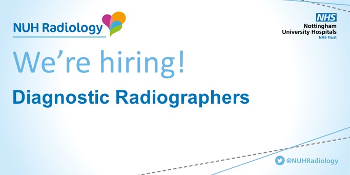 NUH Radiology (@nuhradiology) on Twitter photo 📣We’re hiring Diagnostic Radiographers.
This is an exciting opportunity to join a friendly team, working in a varied and fast paced environment.
DM us if you'd like to find out more!
Apply here: nuh.nhs.uk/jobs#!/job/UK/…
Closing date: 7th September
@TeamNUH <a href="/SCoRMembers/">SCoR Members</a> 📣We’re hiring Diagnostic Radiographers.
This is an exciting opportunity to join a friendly team, working in a varied and fast paced environment.
DM us if you'd like to find out more!
Apply here: nuh.nhs.uk/jobs#!/job/UK/…
Closing date: 7th September
@TeamNUH <a href="/SCoRMembers/">SCoR Members</a>