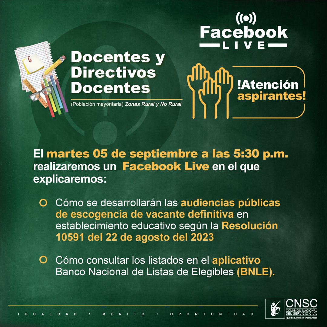 Comisión Nacional del Servicio Civil tweet media