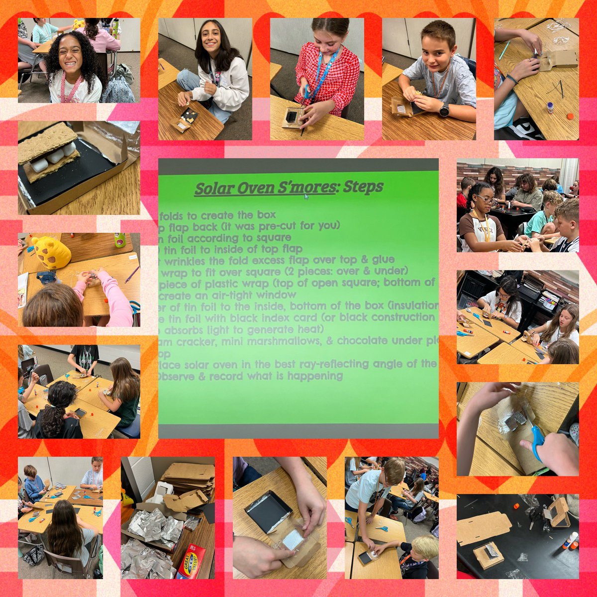 MelRickli's tweet image. Solar oven success to end our intro to culinary unit w/these lucky @HumbleISD_RMS longhorns! ☀️🧡@HumbleISD_CTE #REPhard #HumbleCTE