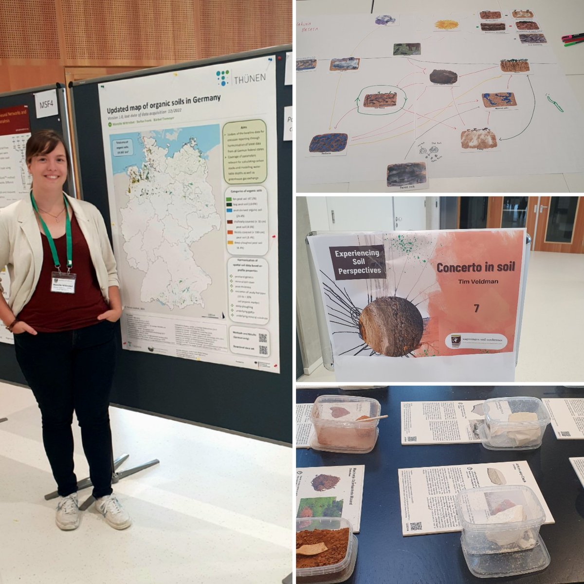 Yesterday at #WSC23: again super interesting talks on #SoilData and #Maps and some #peatlands! Also, I played a soil game, listened to a soil symphony and tasted different soils - indeed new perspectives on #soil!
