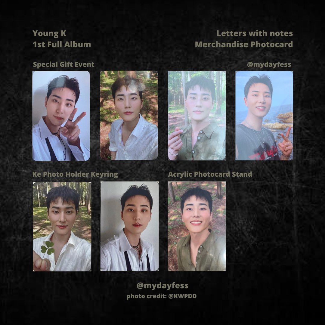 新品♡YoungK Letters with notes Digipack Young K 1st Full Album Letters with notes (Digipack Ver.) | JYP SHOP