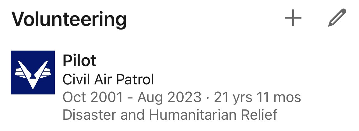 Updating my socials… My first day as a FORMER @CivilAirPatrol guy.

I initially joined the CAP on 03 Apr 1987 as a Cadet. Aged out of that program, but came back as an officer after 9/11. Altogether, 30 years in the uniform. #goflyCAP