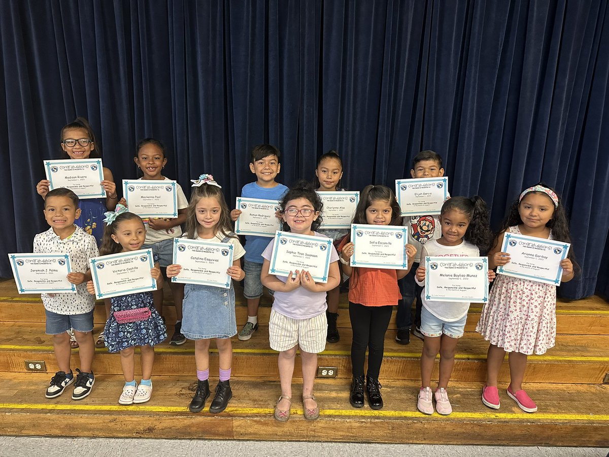 FUSD_Maple's tweet photo. These amazing Mustangs were selected by their teachers and recognized today for being safe, responsible, and respectful at our student of the month assembly. #IBelieveInFusd #PBIS https://t.co/8YFjPMiEwn