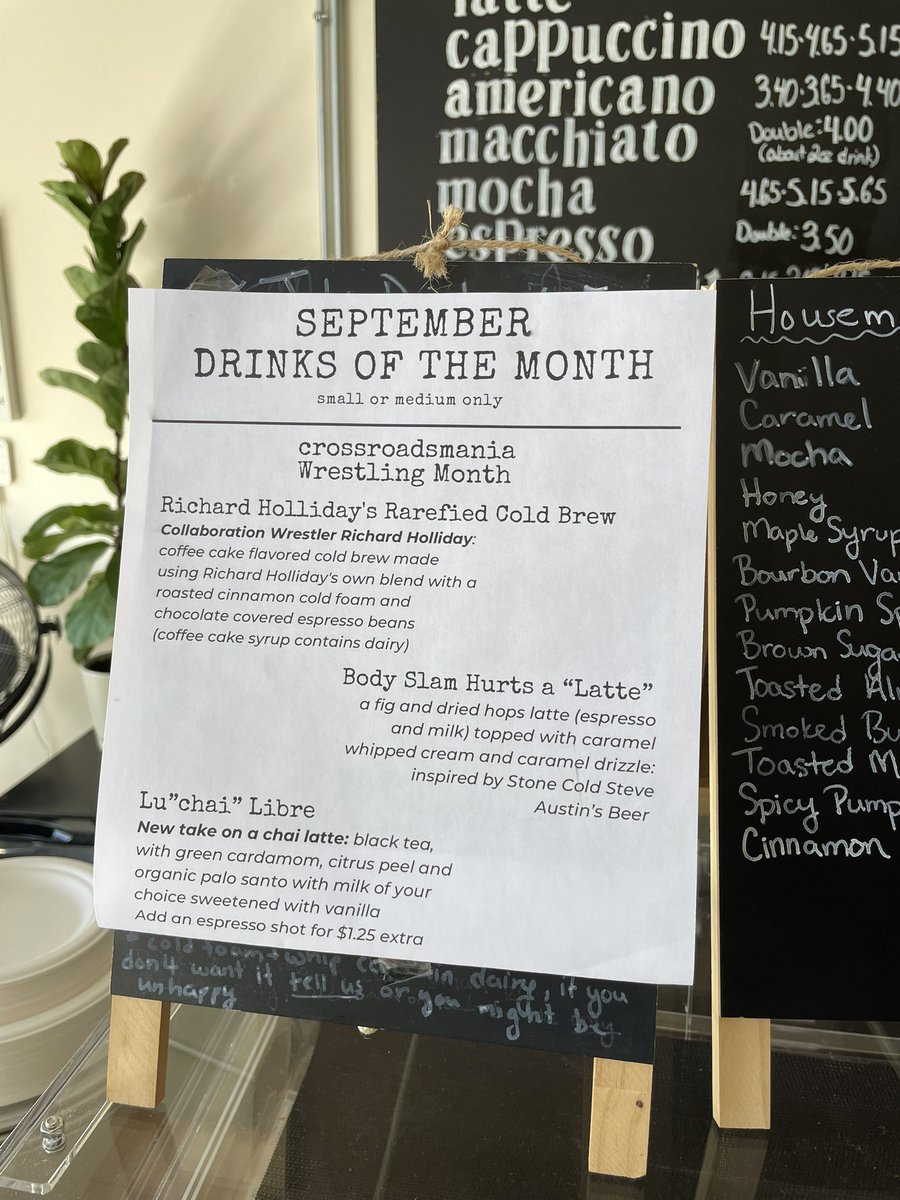 MostMarketable's tweet photo. A local coffee shop near me (Crossroads Coffee in North Haven, CT) just released a signature Richard Holliday “Rarefied” Cold Brew! 

Amazing! https://t.co/VBD1PwtI8e
