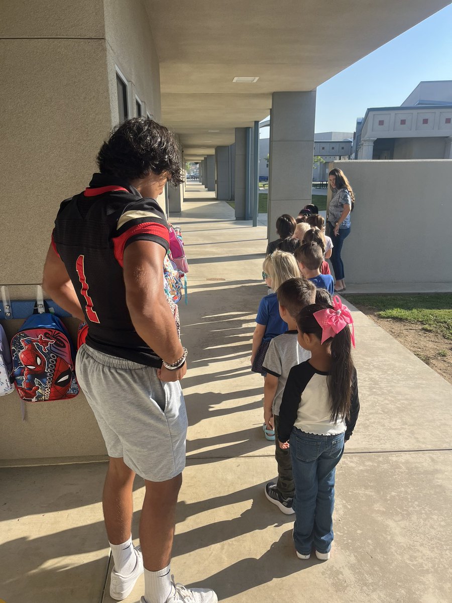 Game day Friday’s! Hawks in action with future Hawks at Bimat elementary.