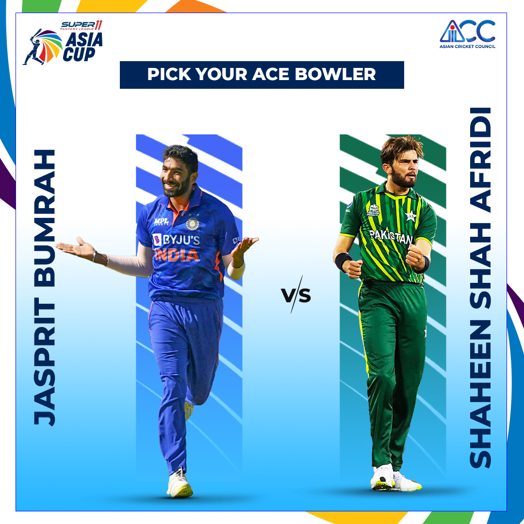 ACCMedia1's tweet photo. These two gentlemen need no introduction. The best fast bowlers in the business will be in action tomorrow! If you want wickets in at any phase of the game, you can turn to either. But if you could only pick one, who are you tossing the ball to?

#AsiaCup2023 https://t.co/RRZ7Gjzxan