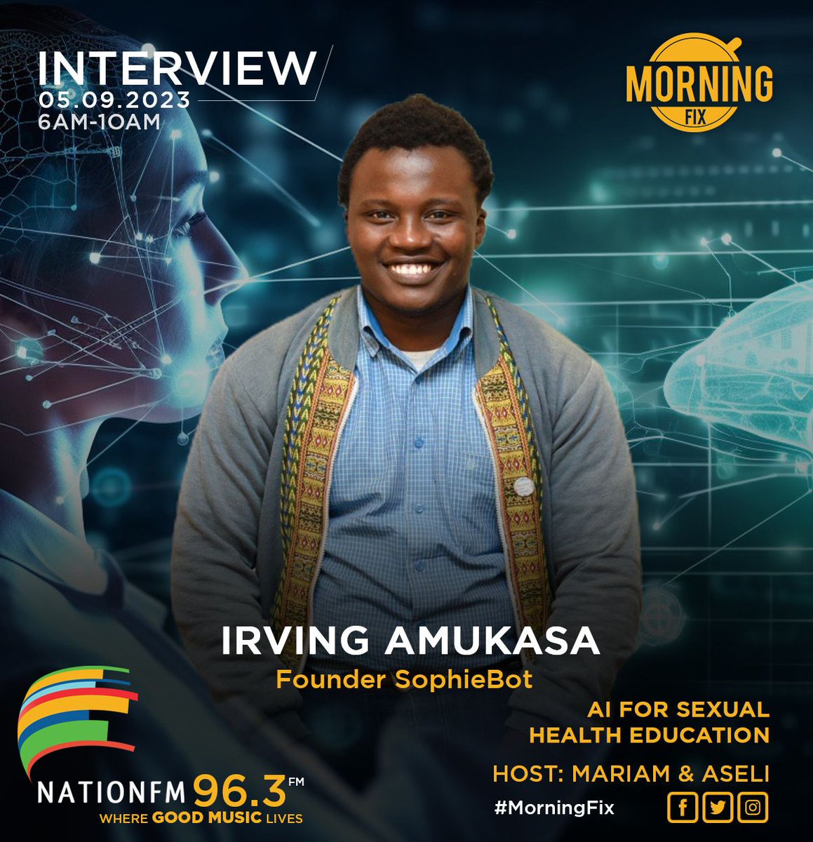 Tangazo tangazo,
Next Tuesday, we will be talking <a href="/misssophiebot/">Sophie</a>  on

 <a href="/NationFmKE/">Nation FM</a>