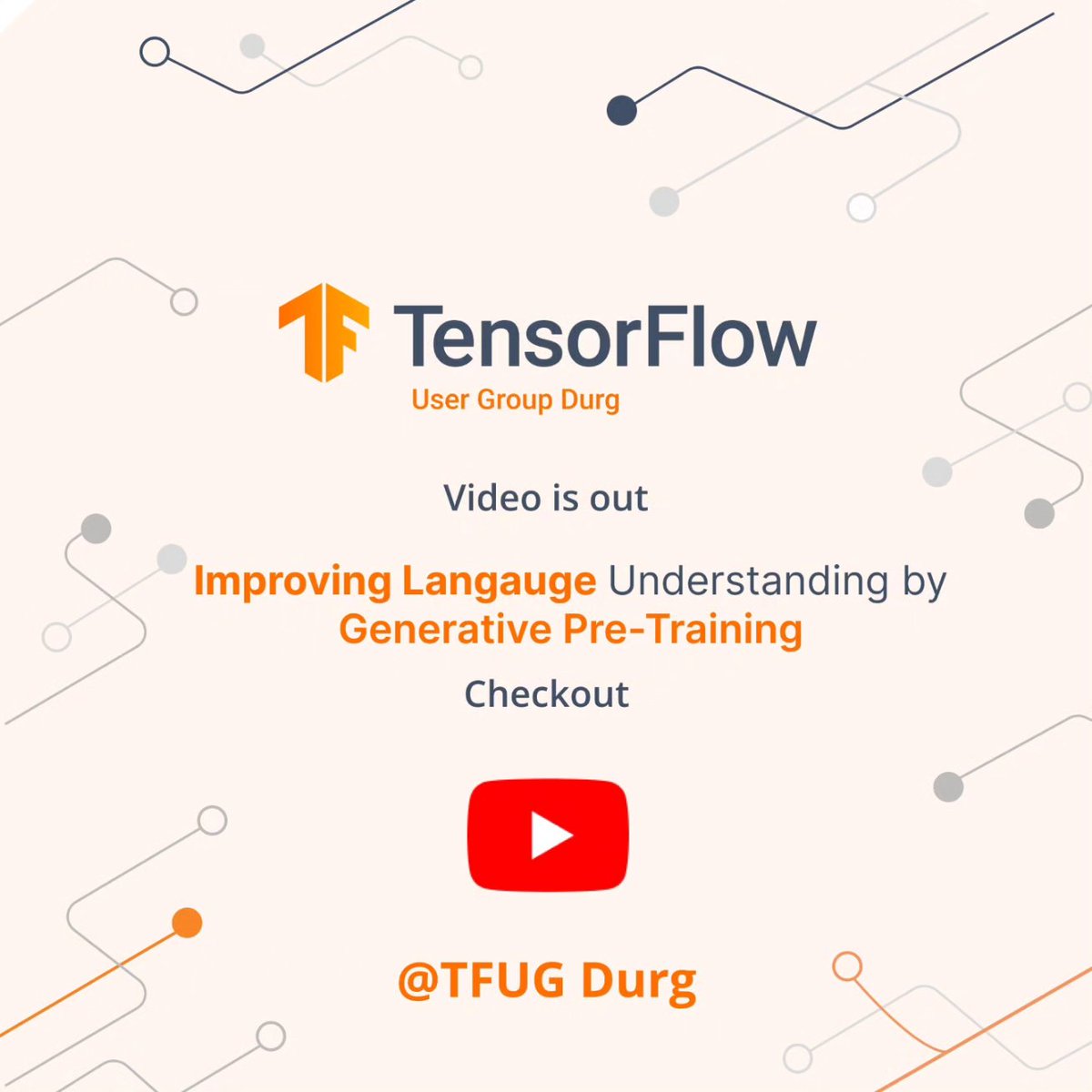 AI_DURG's tweet photo. "Improving Langauge Understanding by Generative Pre-Training" is out now on our youtube channel !🚀

Check it out if you missed this virtual Research Paper Reading Session.

🔗 https://t.co/1JzHfXmvUv

Stay Tuned for more updates! https://t.co/FDNFSZ6byH