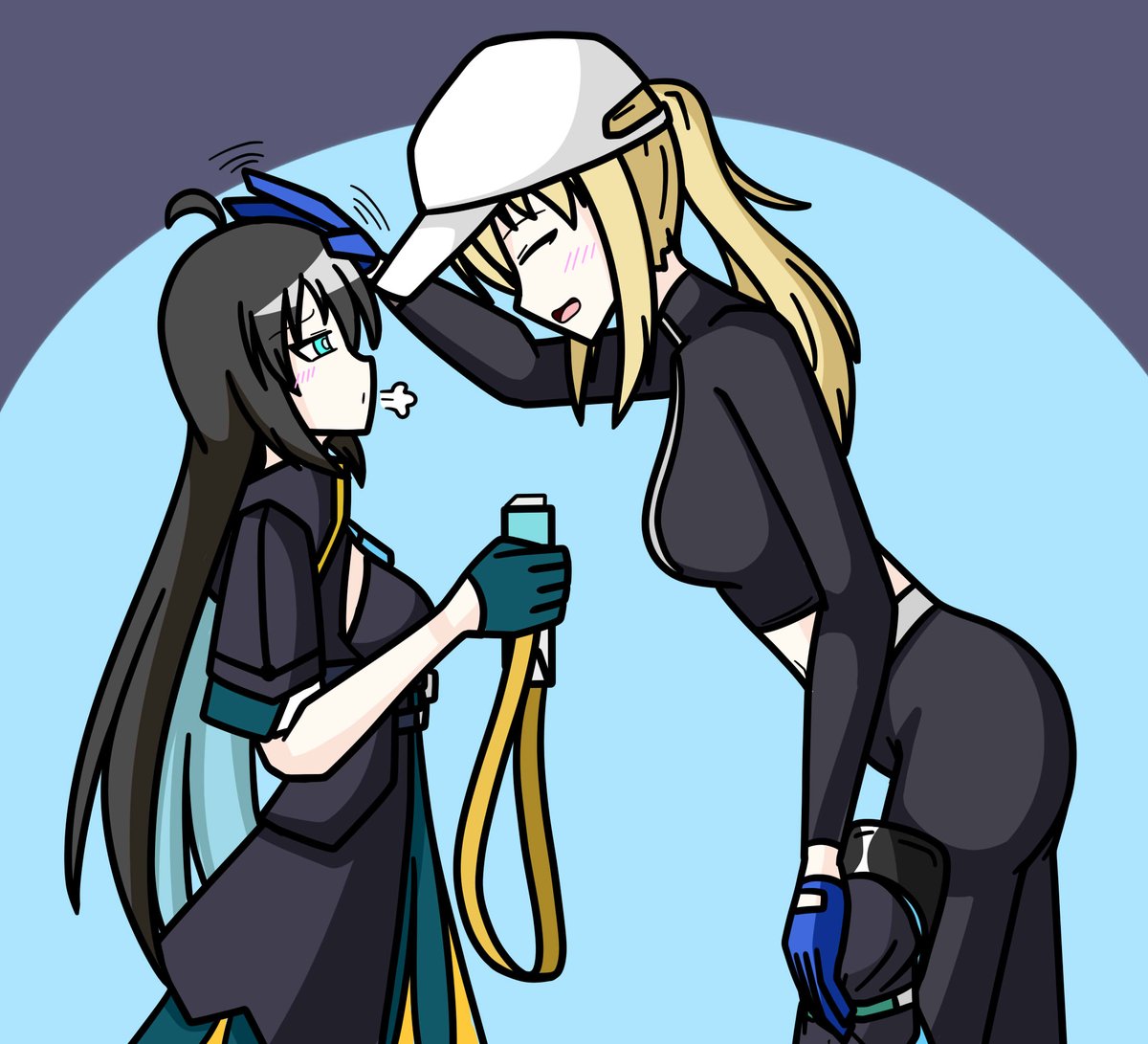 もっとFARAちゃ可愛く描きたいし、アマリスも描きたい(過去絵 
