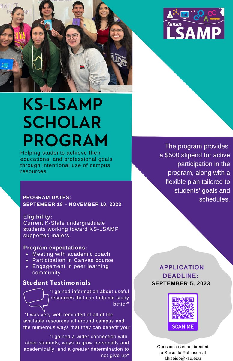Four more days left to apply to become a KS-LSAMP scholar! #kslsamp