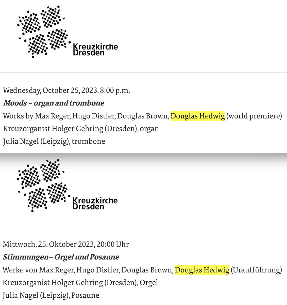 dhedwig1's tweet photo. NEXT MONTH IN DRESDEN, GERMANY!
Hope to see you there!
https://t.co/iVtKFSo0BR https://t.co/id5t2mdmrk