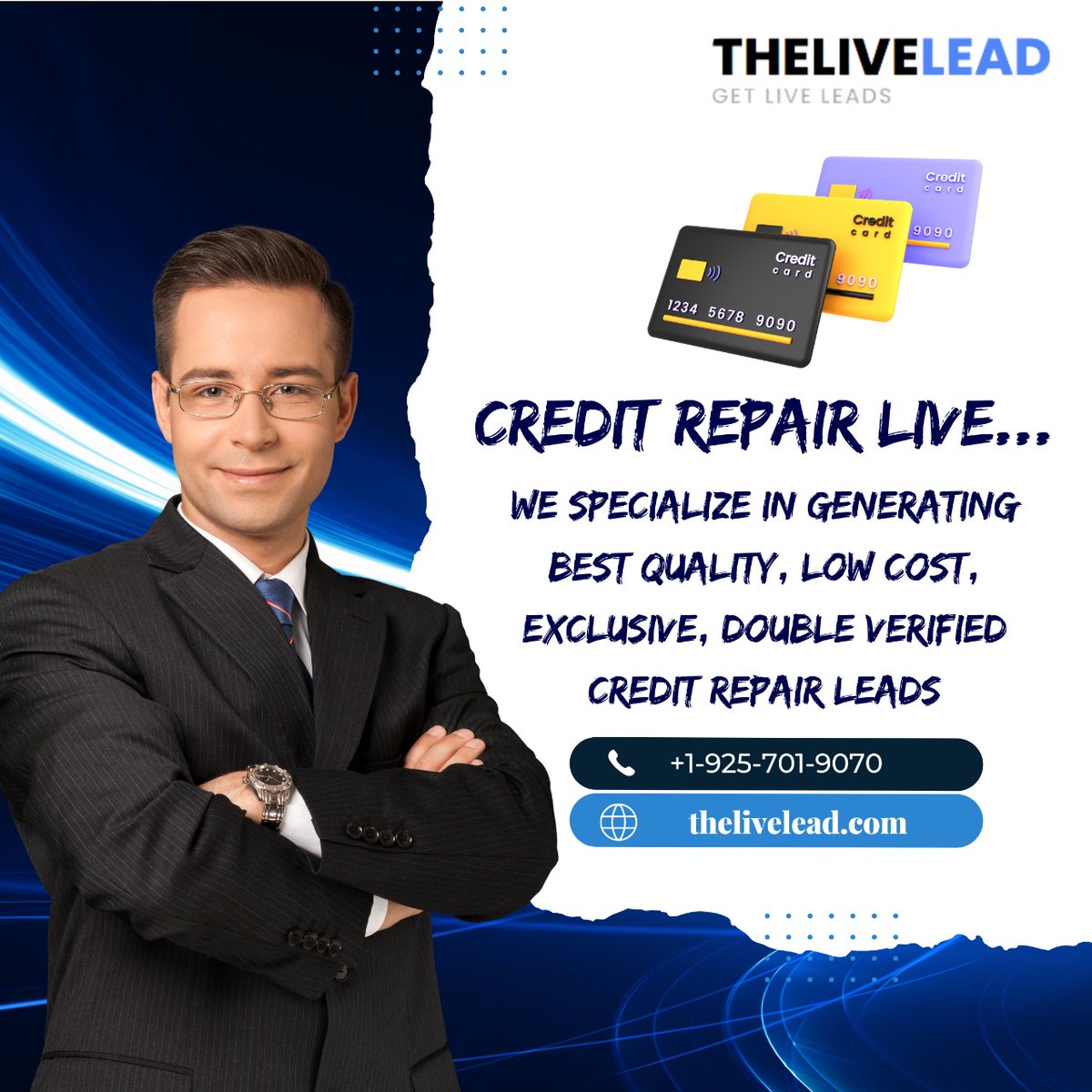 theliveleadcom's tweet photo. "🔑 Unlocking the Secrets to Better Credit! Join us LIVE for expert insights on credit repair. 💳✨ #CreditRepairLive"
"🌟 Transform Your Credit Score in Real-Time! Tune in for our live credit repair session today. 💰💪 #CreditFixLive"
"
 See more https://t.co/jBP41yCsE8
