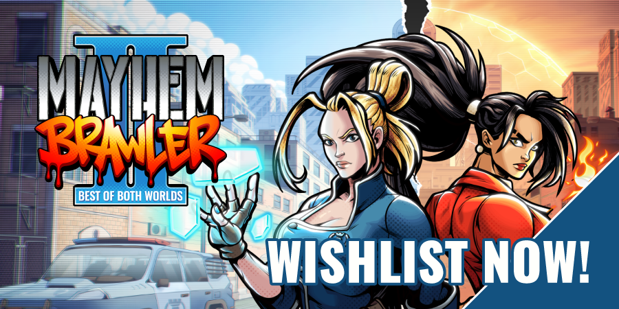 Wishlist #MayhemBrawler2 NOW!

We are excited to introduce a perfect fuse of '90s arcade vibes and modern rogue-lite mechanics: time transition-themed Mayhem Brawler II: Best of Both Worlds, a sequel to our popular beat 'em up game Mayhem Brawler. 

🔗: heroconcept.com/wishlist-mayhe…