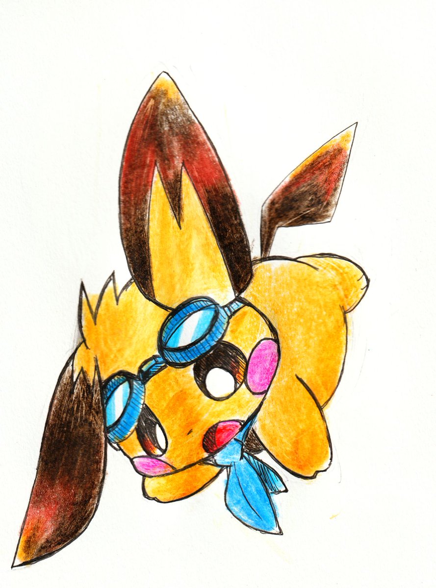 青ゴーグルピチュー
#ピチューマラソン