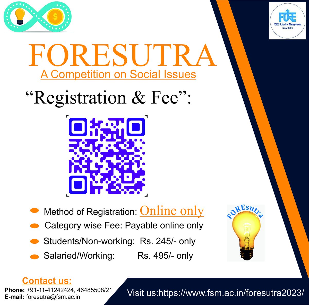 Idea2Incomee's tweet photo. Join the excitement! Register now for our upcoming event and be part of something amazing.💯💯
#idea2income #foresutra #fsm
#Competition #Innovation #Idea
#challenge #register #prize #Motivation #employment #MBA https://t.co/ESbZfuHol5