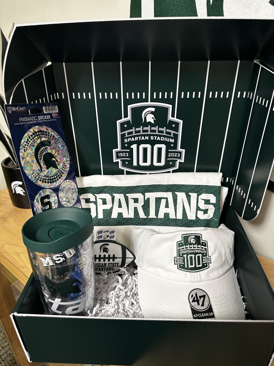 This season marks the 100th anniversary of Spartan Stadium!
For your chance to win this amazing Spartan Stadium 100th Anniversary prize pack:
• Follow us
• Retweet this post
• Reply with the date of the first ever football game played at Spartan Stadium

Winner announced 9/5!