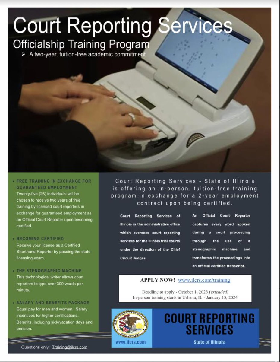 Hey Seniors, Are you... 
graduating early?
looking to start a career?
interested in the justice system? 
Check this out.  Free training followed by an employment contract.