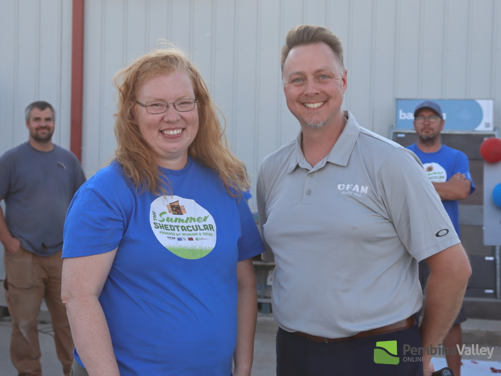 Eagle935FM's tweet photo. Last night at the Summer Shedtacular Grand Finale Powered by @McMunnandYates listeners played elimination games to earn their chance to unlock the shed!
Congrats to Jason for winning the shed, and Marilyn for winning the AC unit! Full story below
https://t.co/RhQ0YZGmu1 https://t.co/hZ53PD4uv7