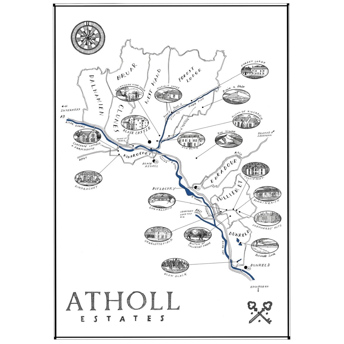 A new post about using space and simplicity to map the Atholl Estate in the highlands. #stayonatholl #illustration #handdrawnmaps helencannillustration.wordpress.com/2023/08/16/map…