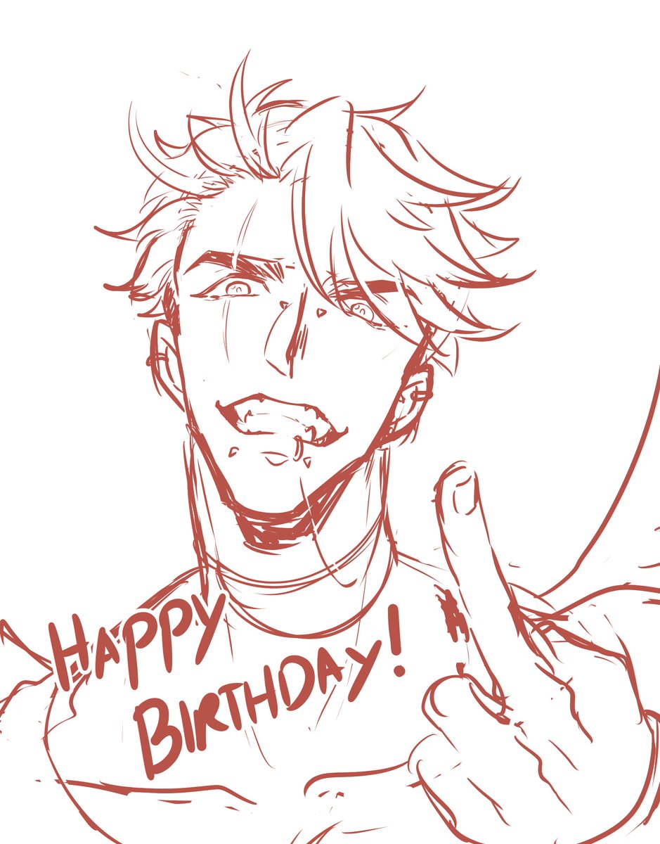 「HAPPY BIRTHDAY ! AAAAA 」|Wolfarts -SKETCH COMMISSIONS OPEN-のイラスト