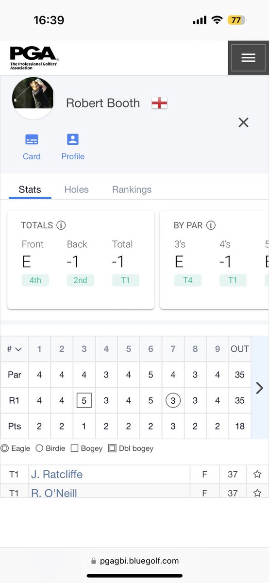 Robert Booth PGA tweet media