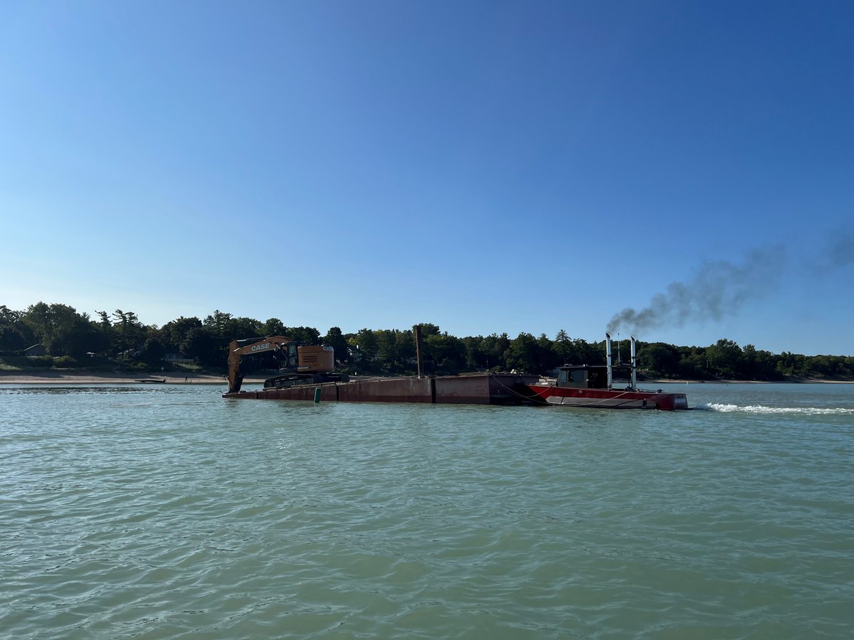 Dredging operations are occurring in Grand Bend in time for the long weekend. Boat traffic is reminded to remain at idle speed through the channel.

Updated depth charts will be posted this afternoon for both Grand Bend and Port Franks.