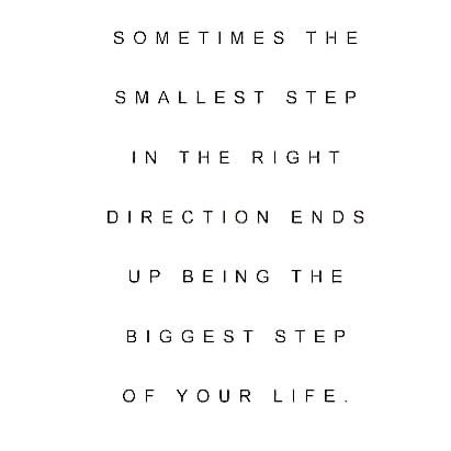 One step in another direction can completely alter your destination (destiny). Moments of boldness can change everything.